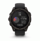 fēnix 8 – 47 mm, Solar, Sapphire Sapphire, Carbon grey DLC titanium with Black/pebble grey silicone band- 010-02906-11 - Garmin